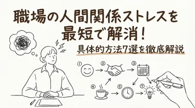 職場の人間関係ストレスを最短で解消！具体的方法7選を徹底解説