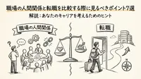 職場の人間関係と転職を比較する際に見るべきポイント7選を解説