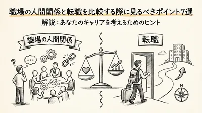 職場の人間関係と転職を比較する際に見るべきポイント7選を解説