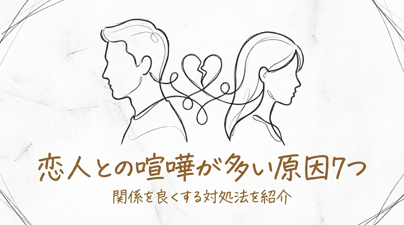 恋人との喧嘩が多い原因7つと関係を良くする対処法を紹介