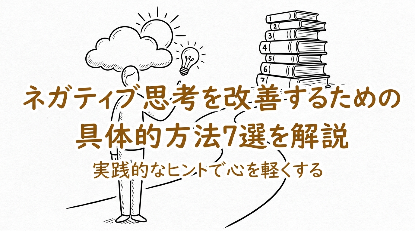 ネガティブ思考を改善するための具体的方法7選を解説